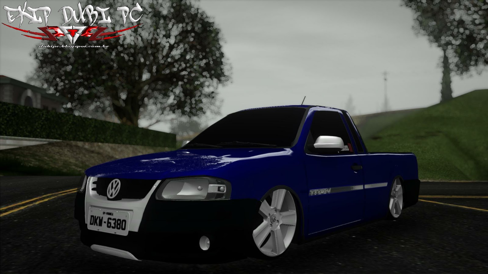 Volkswagen Saveiro G4 Titan Azul Baixa Nas Rodas Da Cross PC Fraco/Androide  By Lucas Selzler ~ Ekip Dubi PC